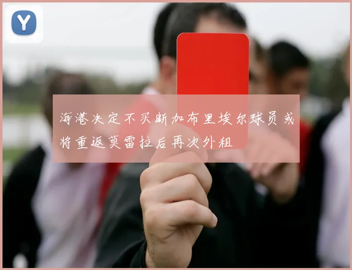 海港决定不买断加布里埃尔球员或将重返莫雷拉后再次外租